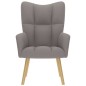 vidaXL Relaxsessel Taupe Stoff vidaXL Relaxsessel Taupe Stoff
