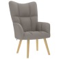 vidaXL Relaxsessel mit Hocker Taupe Stoff vidaXL Relaxsessel mit Hocker Taupe Stoff