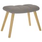 vidaXL Relaxsessel mit Hocker Taupe Stoff vidaXL Relaxsessel mit Hocker Taupe Stoff