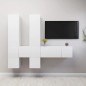vidaXL 7-tlg. TV-Schrank-Set Weiß Holzwerkstoff vidaXL 7-tlg. TV-Schrank-Set Weiß Holzwerkstoff