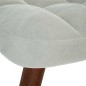 vidaXL Relaxsessel mit Hocker Hellgrau Samt vidaXL Relaxsessel mit Hocker Hellgrau Samt
