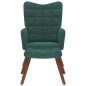 vidaXL Relaxsessel mit Hocker Dunkelgrün Samt vidaXL Relaxsessel mit Hocker Dunkelgrün Samt