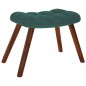 vidaXL Relaxsessel mit Hocker Dunkelgrün Samt vidaXL Relaxsessel mit Hocker Dunkelgrün Samt