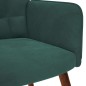 vidaXL Relaxsessel mit Hocker Dunkelgrün Samt vidaXL Relaxsessel mit Hocker Dunkelgrün Samt