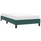 vidaXL Bettgestell ohne Matratze Dunkelgrün 100x210 cm Samt