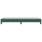 vidaXL Bettgestell ohne Matratze Dunkelgrün 100x210 cm Samt
