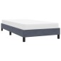vidaXL Bettgestell ohne Matratze Dunkelgrau 90x210 cm Samt