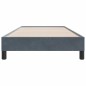 vidaXL Bettgestell ohne Matratze Dunkelgrau 90x210 cm Samt