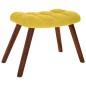 vidaXL Relaxsessel mit Hocker Gelb Samt vidaXL Relaxsessel mit Hocker Gelb Samt
