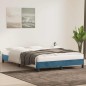 vidaXL Bettgestell ohne Matratze Dunkelblau 140x210 cm Samt