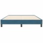 vidaXL Bettgestell ohne Matratze Dunkelblau 140x210 cm Samt