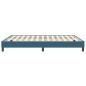 vidaXL Bettgestell ohne Matratze Dunkelblau 140x210 cm Samt