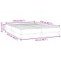 vidaXL Bettgestell ohne Matratze Dunkelblau 140x210 cm Samt