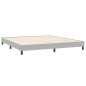 vidaXL Bettgestell ohne Matratze Hellgrau 200x210 cm Samt