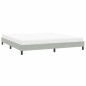 vidaXL Bettgestell ohne Matratze Hellgrau 200x210 cm Samt