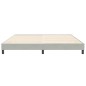vidaXL Bettgestell ohne Matratze Hellgrau 200x210 cm Samt