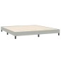 vidaXL Bettgestell ohne Matratze Hellgrau 200x210 cm Samt