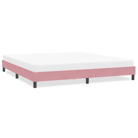 vidaXL Bettgestell ohne Matratze Rosa 200x210 cm Samt