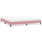 vidaXL Bettgestell ohne Matratze Rosa 200x210 cm Samt