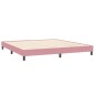 vidaXL Bettgestell ohne Matratze Rosa 200x210 cm Samt