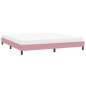 vidaXL Bettgestell ohne Matratze Rosa 200x210 cm Samt