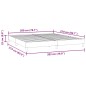 vidaXL Bettgestell ohne Matratze Rosa 200x210 cm Samt