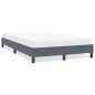 vidaXL Bettgestell ohne Matratze Dunkelgrau 120x210 cm Samt