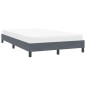 vidaXL Bettgestell ohne Matratze Dunkelgrau 120x210 cm Samt