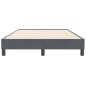 vidaXL Bettgestell ohne Matratze Dunkelgrau 120x210 cm Samt