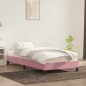 vidaXL Bettgestell ohne Matratze Rosa 90x220 cm Samt vidaXL Bettgestell ohne Matratze Rosa 90x220 cm Samt