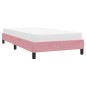 vidaXL Bettgestell ohne Matratze Rosa 90x220 cm Samt vidaXL Bettgestell ohne Matratze Rosa 90x220 cm Samt