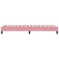 vidaXL Bettgestell ohne Matratze Rosa 90x220 cm Samt vidaXL Bettgestell ohne Matratze Rosa 90x220 cm Samt