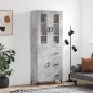 vidaXL Highboard Betongrau 69,5x34x180 cm Holzwerkstoff vidaXL Highboard Betongrau 69,5x34x180 cm Holzwerkstoff