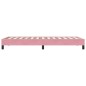 vidaXL Bettgestell ohne Matratze Rosa 80x220 cm Samt vidaXL Bettgestell ohne Matratze Rosa 80x220 cm Samt