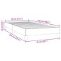 vidaXL Bettgestell ohne Matratze Rosa 80x220 cm Samt vidaXL Bettgestell ohne Matratze Rosa 80x220 cm Samt