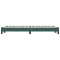 vidaXL Bettgestell ohne Matratze Dunkelgrün 120x220 cm Samt