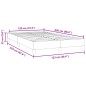 vidaXL Bettgestell ohne Matratze Dunkelgrün 120x220 cm Samt