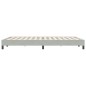 vidaXL Bettgestell ohne Matratze Hellgrau 160x220 cm Samt
