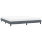 vidaXL Bettgestell ohne Matratze Dunkelgrau 180x220 cm Samt