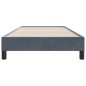 vidaXL Bettgestell ohne Matratze Dunkelgrau 90x220 cm Samt