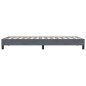 vidaXL Bettgestell ohne Matratze Dunkelgrau 90x220 cm Samt