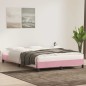 vidaXL Bettgestell ohne Matratze Rosa 160x220 cm Samt