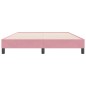 vidaXL Bettgestell ohne Matratze Rosa 160x220 cm Samt