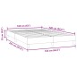 vidaXL Bettgestell ohne Matratze Rosa 160x220 cm Samt