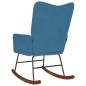 vidaXL Schaukelstuhl Blau Samt vidaXL Schaukelstuhl Blau Samt