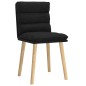vidaXL Esszimmerstühle 2 Stk. Schwarz Stoff