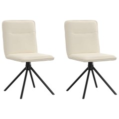 vidaXL Esszimmerstühle 2 Stk. Leinen