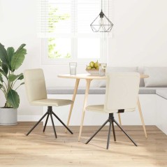 vidaXL Esszimmerstühle 2 Stk. Leinen