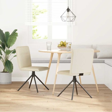 vidaXL Esszimmerstühle 2 Stk. Leinen