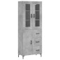 vidaXL Highboard Betongrau 69,5x34x180 cm Holzwerkstoff vidaXL Highboard Betongrau 69,5x34x180 cm Holzwerkstoff